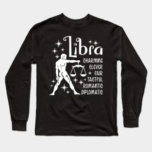 Libra zodiac positive traits Long Sleeve T-Shirt